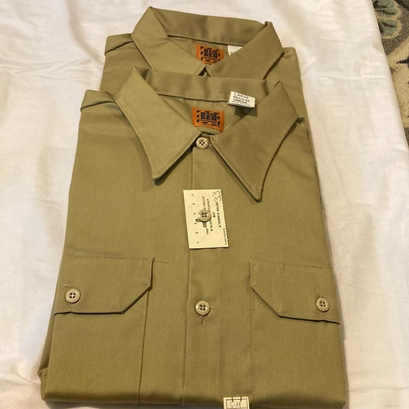 Wrangler Other - Wrangler Big Ben khaki work shirts size L regular. NWT